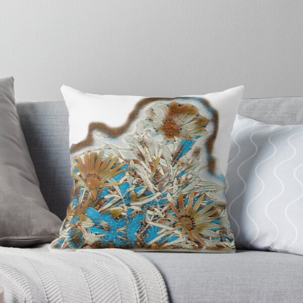 Item preview, Gazania Flowers Brown  turquoise Photo with Effects designed and sold by DianeBP.