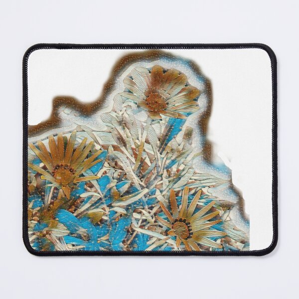 Item preview, Gazania Flowers Brown turquoise Photo with Effects designed and sold by DianeBP.