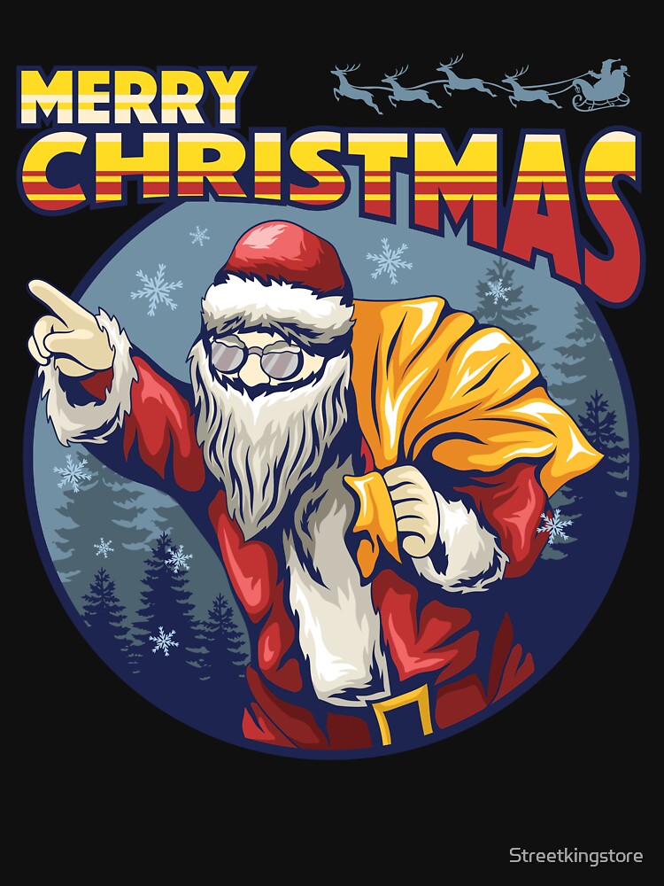 Discover Urban Clothing Merry Christmas Santa Claus Zipped Hoodie
