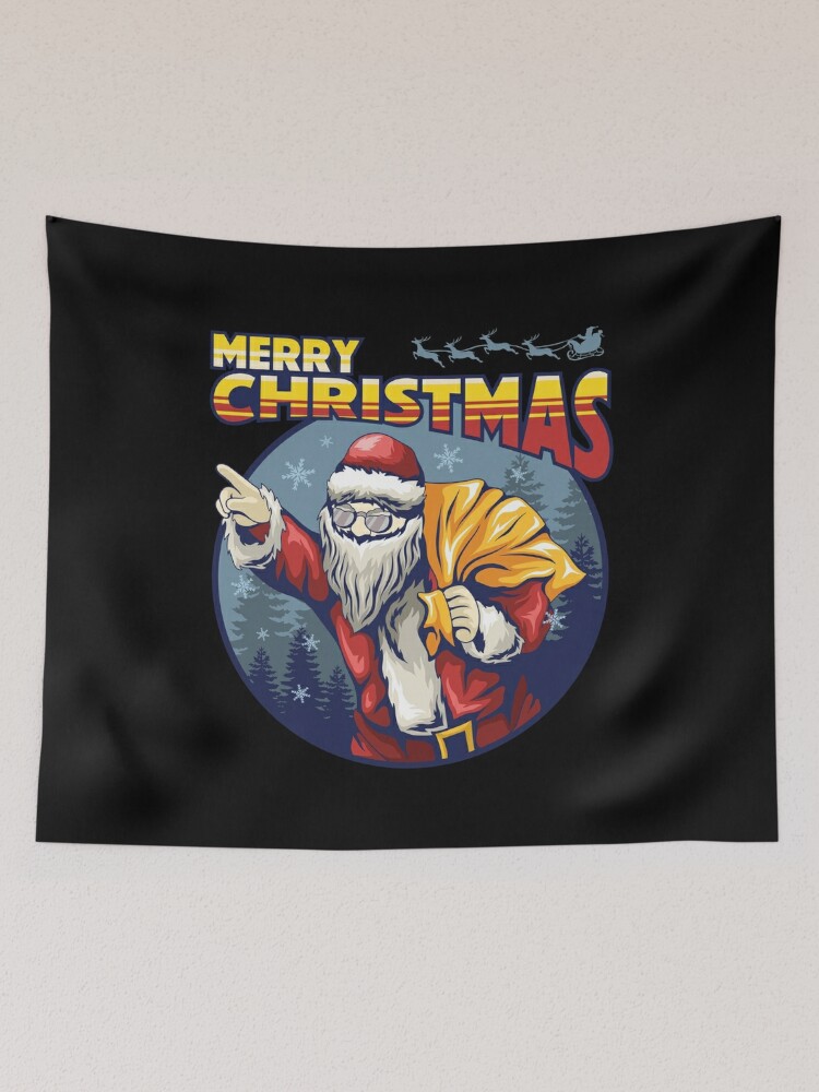 Disover Urban Clothing Merry Christmas Santa Claus Tapestry