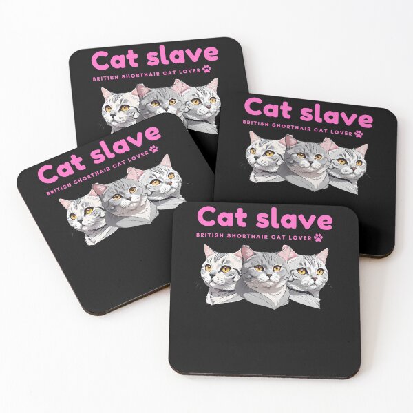 Item preview, Cat slave - British Shorthair Cat Lover - pink designed and sold by mamacub.