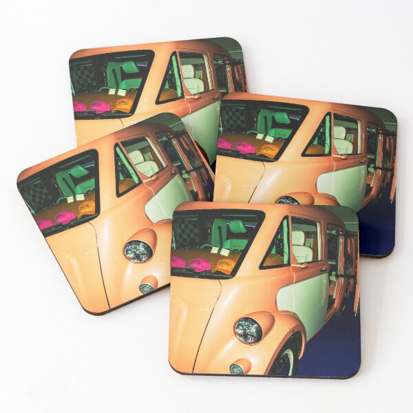 Item preview, Front of a orange/white Morris JE electric van designed and sold by Graham Cornall.