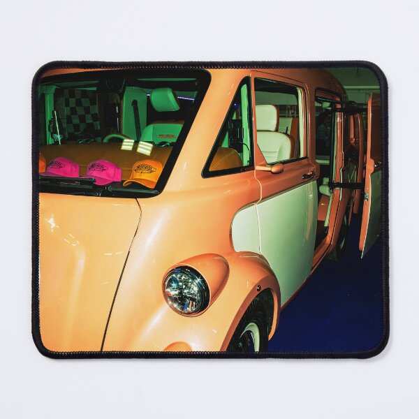 Item preview, Front of a orange/white Morris JE electric van designed and sold by Graham Cornall.