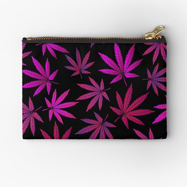 Lilac marijuana Zipper Pouch