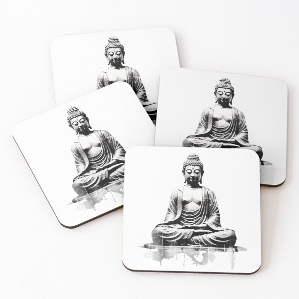 Item preview, Buddha Black White , Digital Art, For Yoga Lovers, Buddhist decor for your space designed and sold by MartynGrey.
