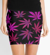 Lilac marijuana Mini Skirt