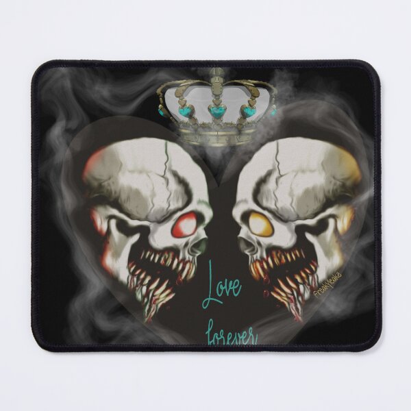 Item preview, TWO CRAZY SKULLS IN LOVE designed and sold by inarausch2023.