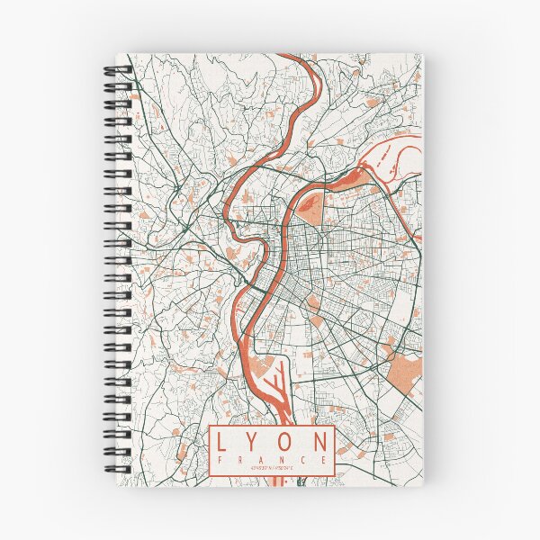 Item preview, Lyon City Map of France - Bohemian designed and sold by deMAP.