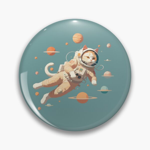 Item preview, Astronaut Cat Floating in Space designed and sold by XikilloconX.