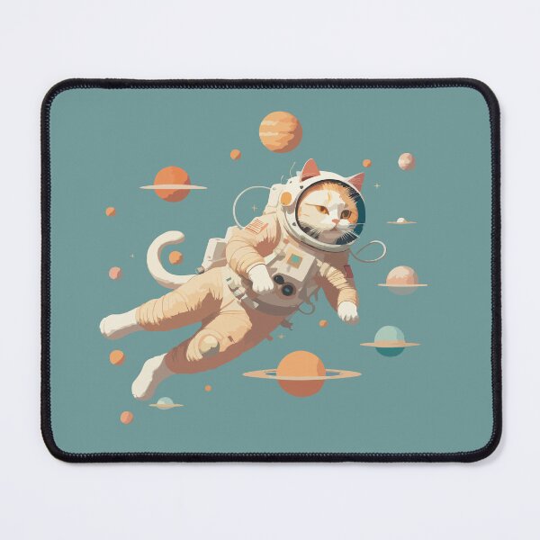 Item preview, Astronaut Cat Floating in Space designed and sold by XikilloconX.
