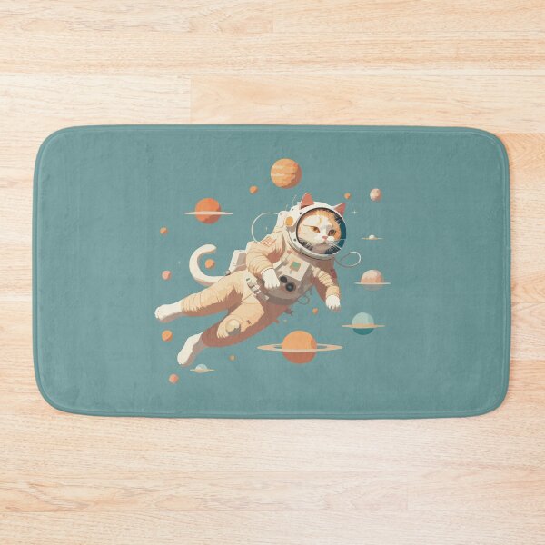 Item preview, Astronaut Cat Floating in Space designed and sold by XikilloconX.