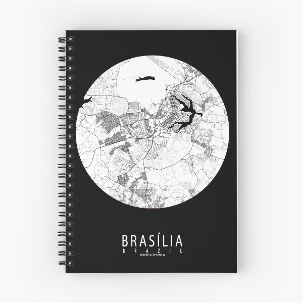 Item preview, Brasilia City Map of Brazil - Full Moon designed and sold by deMAP.