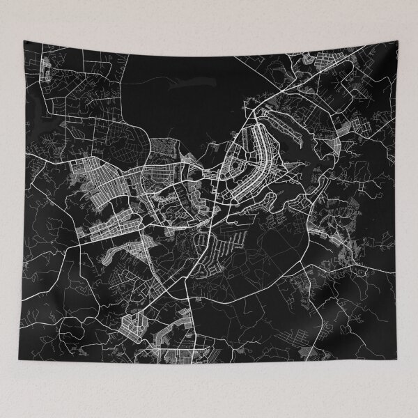 Item preview, Brasilia City Map of Brazil - Full Moon designed and sold by deMAP.