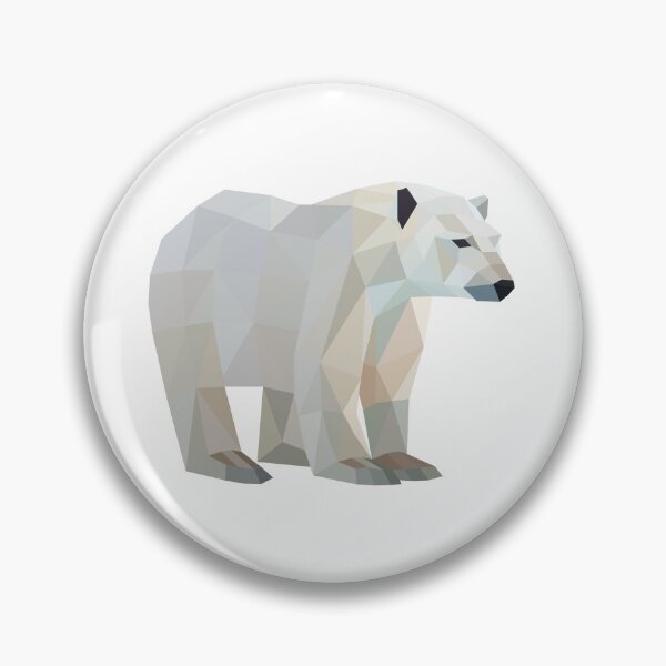 Item preview, Arctic Elegance - Low Poly White Polar Bear designed and sold by shaldesign.
