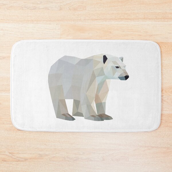 Item preview, Arctic Elegance - Low Poly White Polar Bear designed and sold by shaldesign.