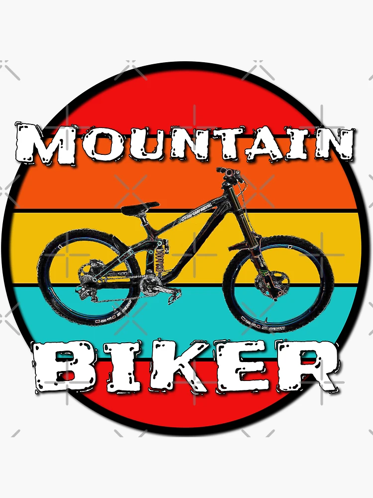 Pegatina for Sale con la obra «Bicicleta de montaña» de StickyBandoz