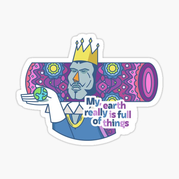 Vista previa del artículo con la obra «La Tierra realmente está llena de cosas Katamari», diseñado y vendido por andrewmdesign.