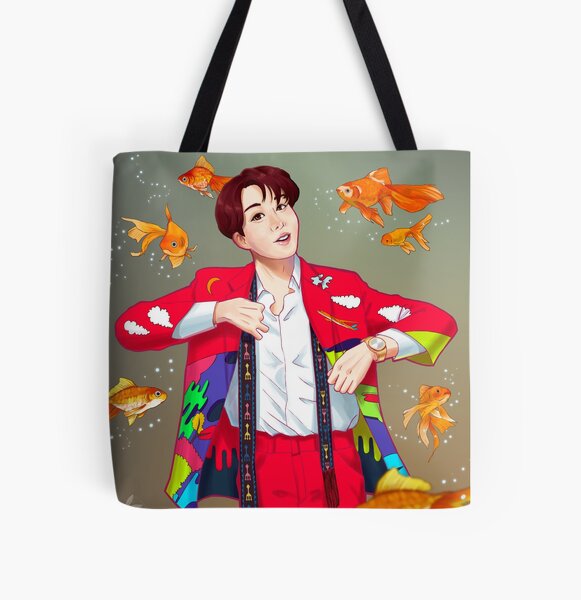 Heart Selca J Hope Reusable Household Tote Bags Storage Bags Boys