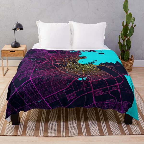Item preview, Doha City Map of Qatar - Neon designed and sold by deMAP.