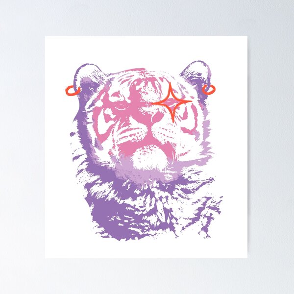 Item preview, Sparkly Purple Pink Tiger designed and sold by DividY.