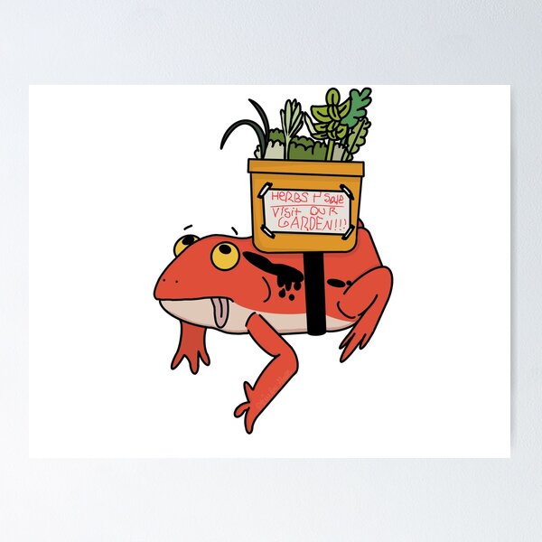 Item preview, Herb Garden Frog designed and sold by TheArtster.