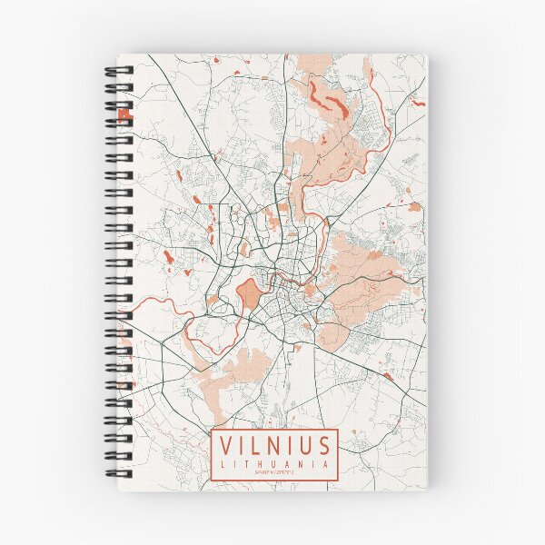 Item preview, Vilnius City Map of Lithuania - Bohemian designed and sold by deMAP.