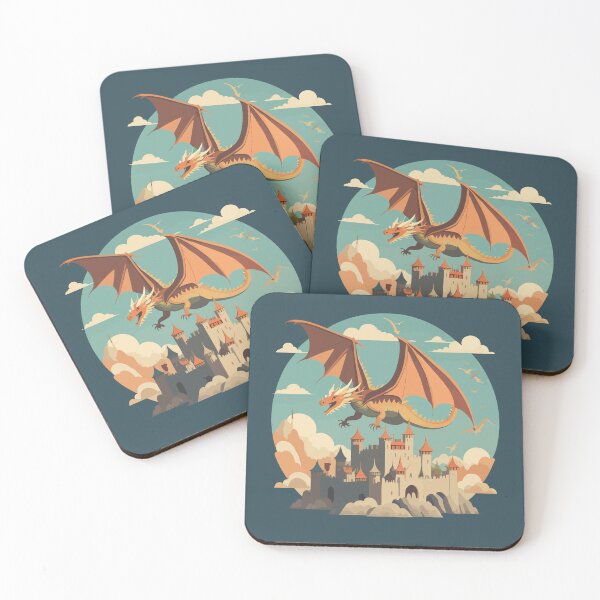 Item preview, Dragon Flying Over a Castle designed and sold by XikilloconX.