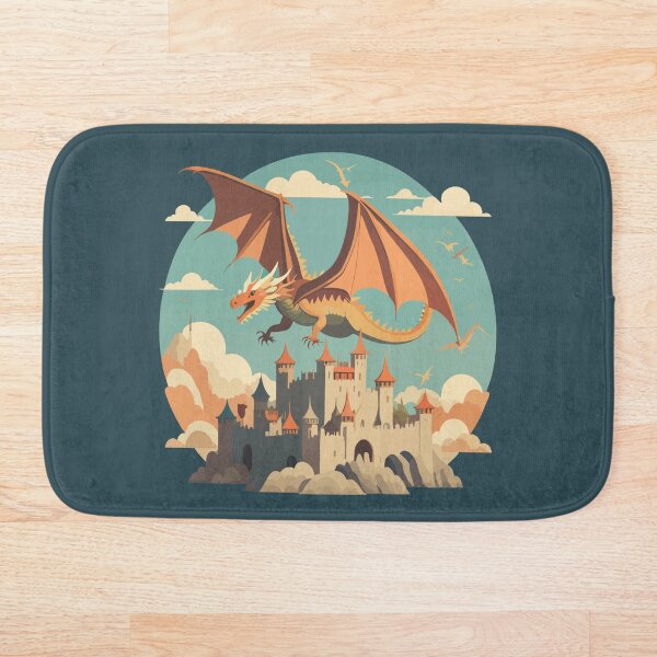 Item preview, Dragon Flying Over a Castle designed and sold by XikilloconX.