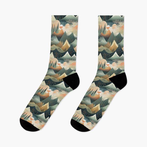 Item preview, Nature Pattern - Mountain Ranges  designed and sold by IntristedAI.