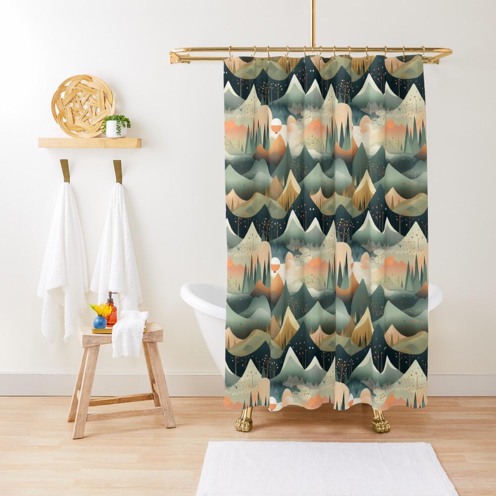 Item preview, Shower Curtain designed and sold by IntristedAI.