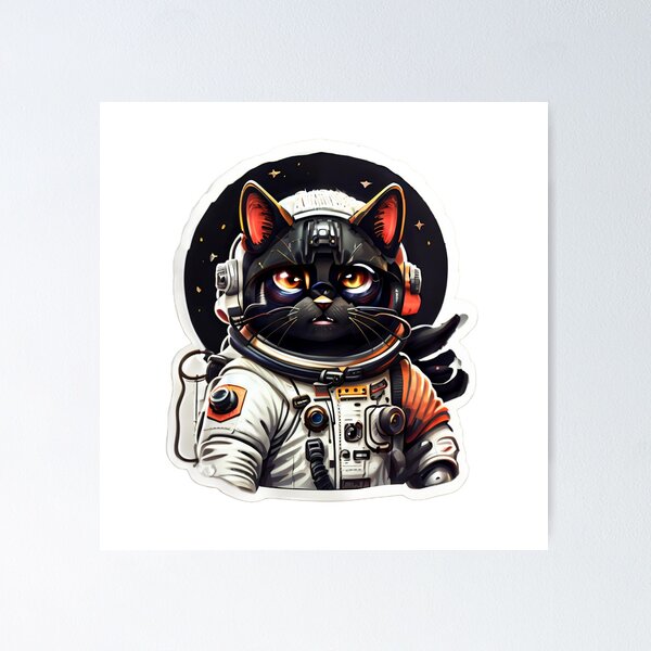 Artikelvorschau, Astronautenkatze entworfen und verkauft von 1nnovativeStyle.