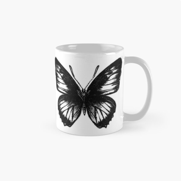 Aperçu de l'œuvre DBDS, série Flutterby, papillon frottant au charbon de bois créée et vendue par DBDSLifestyle.