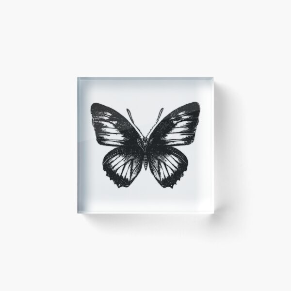 Artikelvorschau, DBDS, Flutterby-Serie, Kohle-Reib-Schmetterling entworfen und verkauft von DBDSLifestyle.