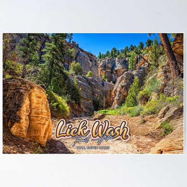 Item preview, Lick Wash Trail Hike designed and sold by GestaltImagery.