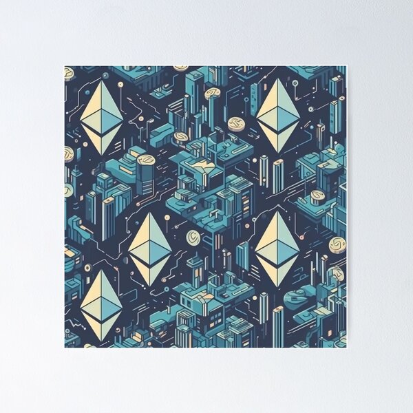 Artikelvorschau, Ethereum Logo Muster entworfen und verkauft von Fantes.