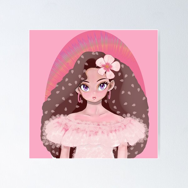 Item preview, FLORAL PINK CUTE GIRL designed and sold by La Loca.