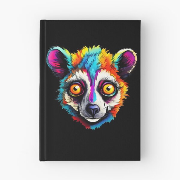 Item preview, Lemur Adventure in Vibrant Psychedelic Watercolors designed and sold by meganohm.