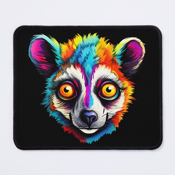 Item preview, Lemur Adventure in Vibrant Psychedelic Watercolors designed and sold by meganohm.
