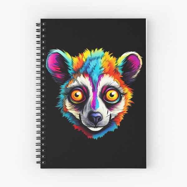 Item preview, Lemur Adventure in Vibrant Psychedelic Watercolors designed and sold by meganohm.