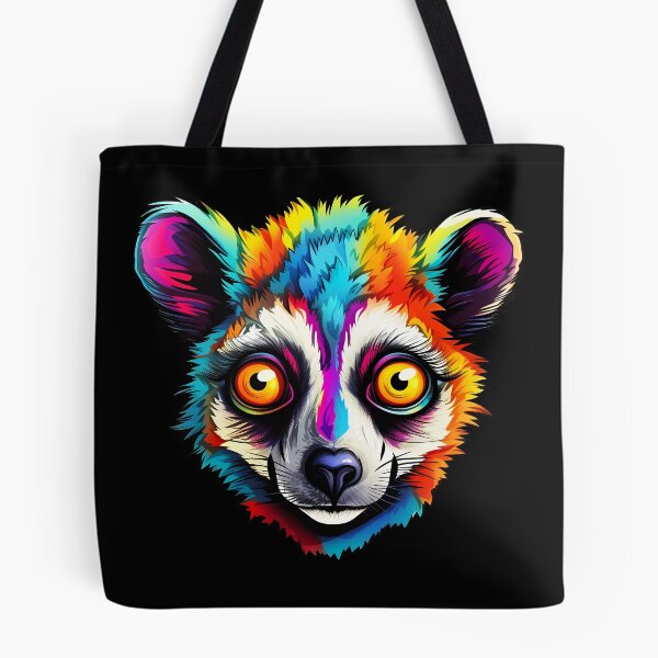 Item preview, Lemur Adventure in Vibrant Psychedelic Watercolors designed and sold by meganohm.
