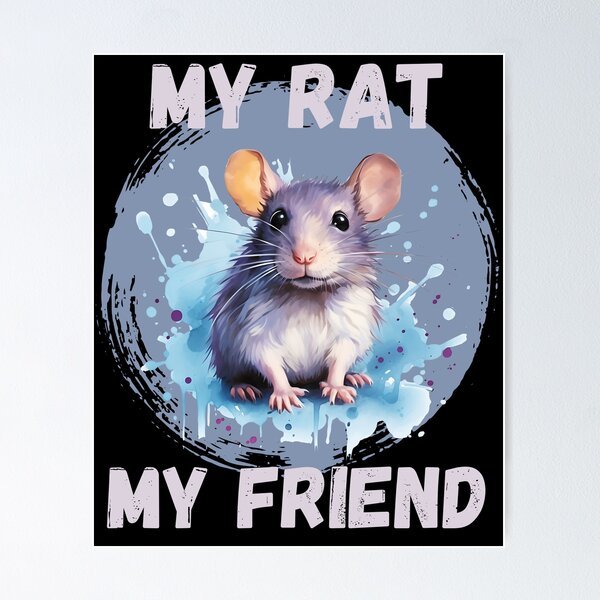 Item preview, Watercolor Rat My Rat My Friend designed and sold by Madlen-moon.
