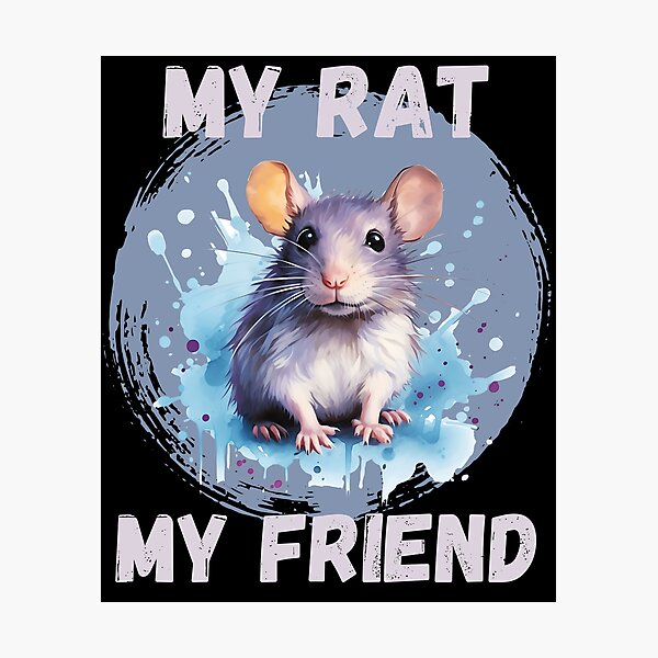 Item preview, Watercolor Rat My Rat My Friend designed and sold by Madlen-moon.