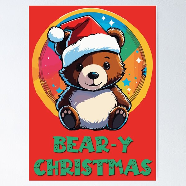 Item preview, Cute Adorable Kawaii Chibi Beary Christmas Bear designed and sold by Sandy Richter.