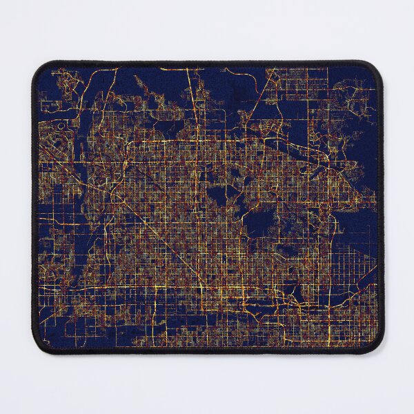 Item preview, Phoenix, Arizona, USA Map - City At Night designed and sold by deMAP.