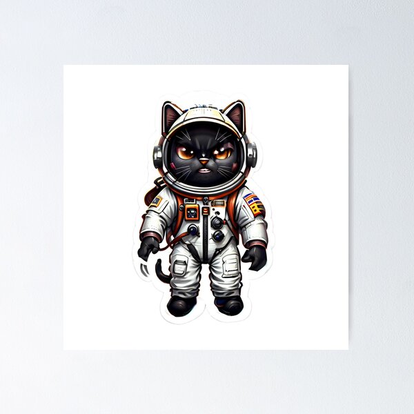 Item preview, astronaut cat designed and sold by 1nnovativeStyle.