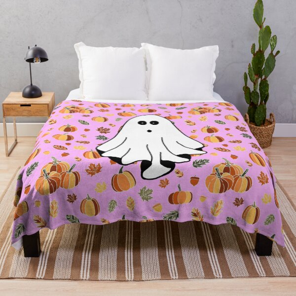 Item preview, Ghost, pumpkins and leafs designed and sold by Ana Gorozpe.