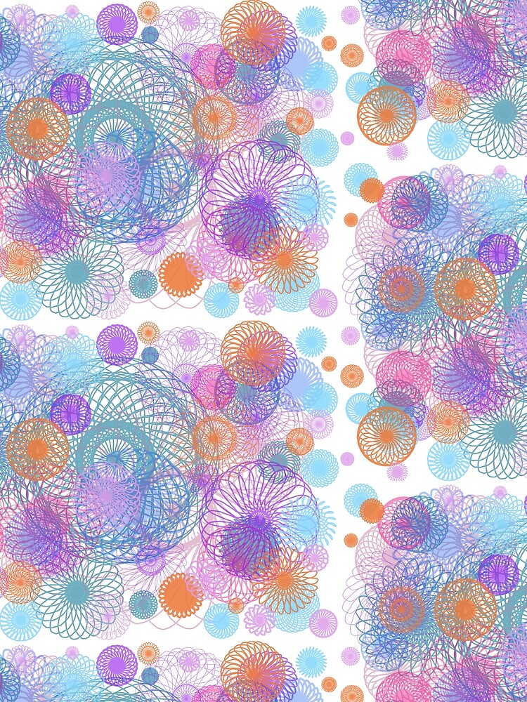 Thumbnail 3 of 3, Scarf, Psychedelic Springtime designed and sold by reefx17.