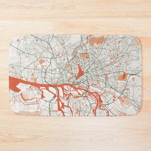Item preview, Hamburg City Map of Germany - Bohemian designed and sold by deMAP.