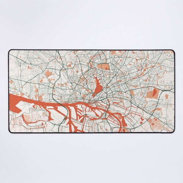 Item preview, Hamburg City Map of Germany - Bohemian designed and sold by deMAP.