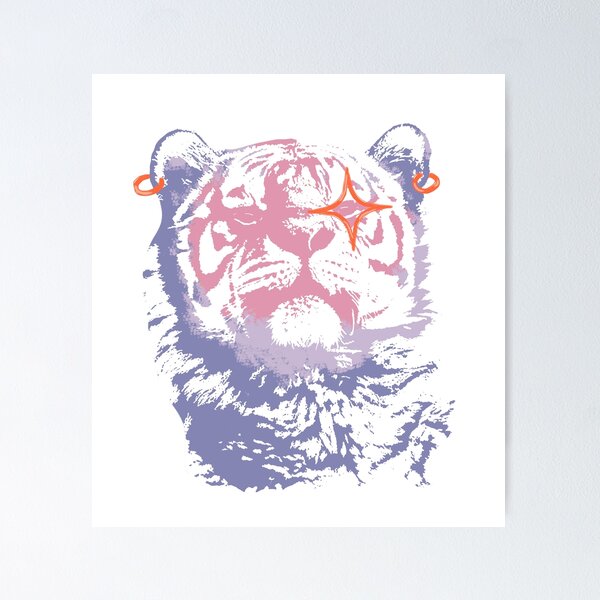Item preview, Sparkly Peach Tiger designed and sold by DividY.